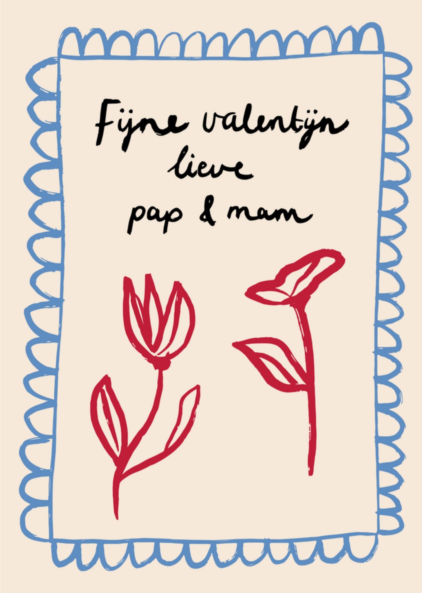 Valentijnskaart Pap Mam Greetz