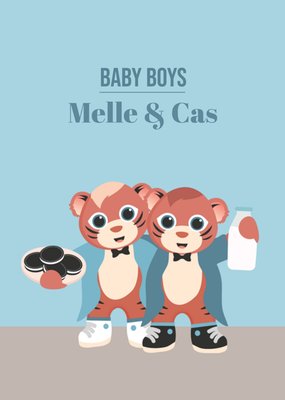 Greetz | Geboortekaart | Tweeling | Katten
