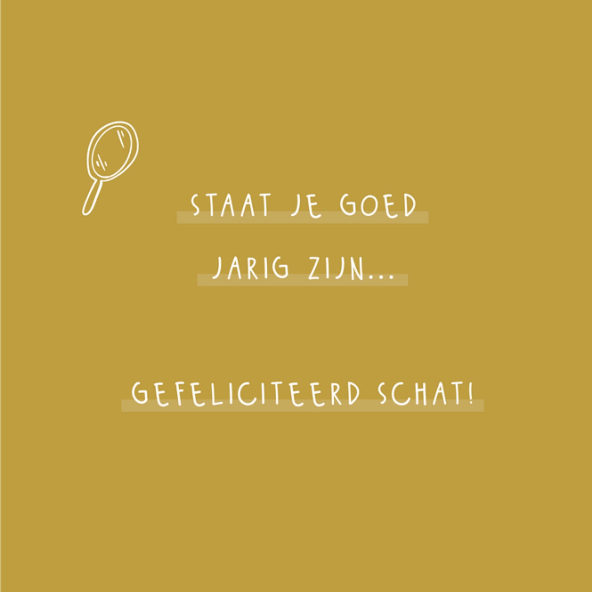 Greetz Verjaardagskaart Funky Vibes Gefeliciteerd schat Vierkant