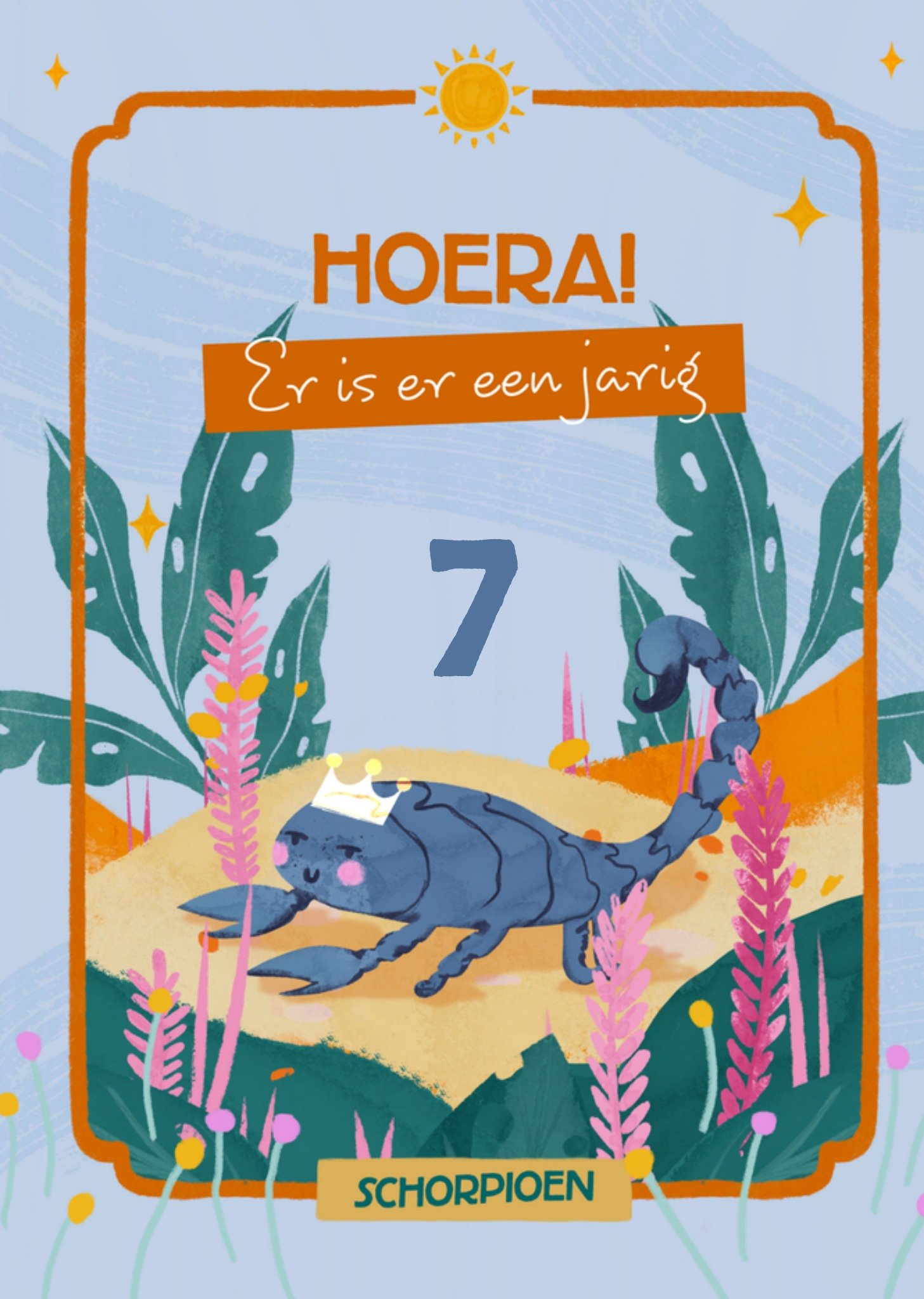 Verjaardagskaart schorpioen Greetz