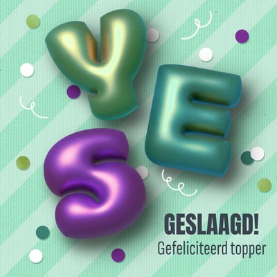 Luckz | Geslaagdkaart | Yes