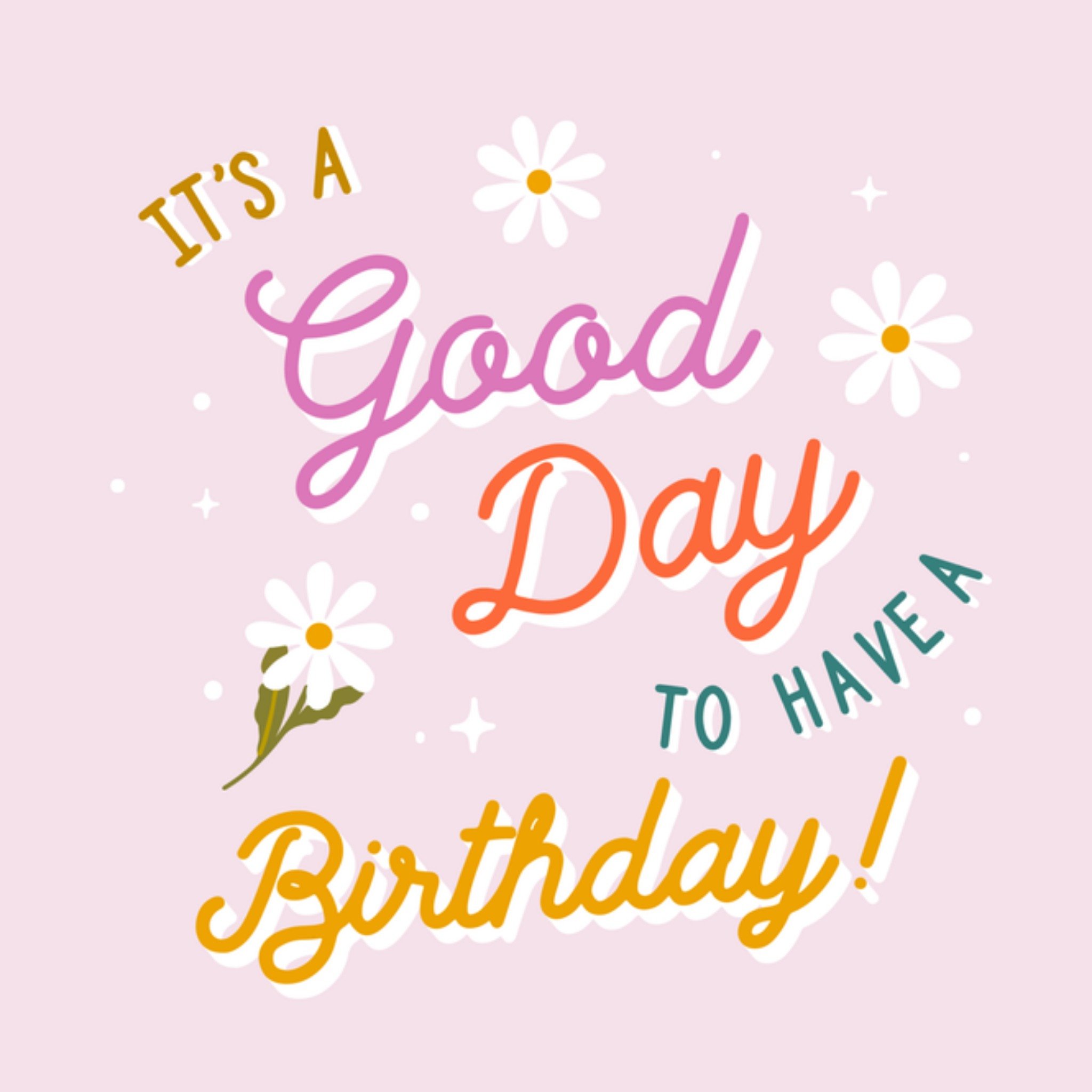 Greetz Verjaardagskaart good day Vierkant