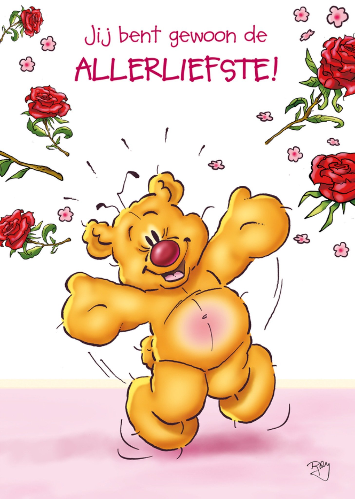 Nicholson Valentijnskaart jij bent gewoon de allerliefste Kaart Doodles