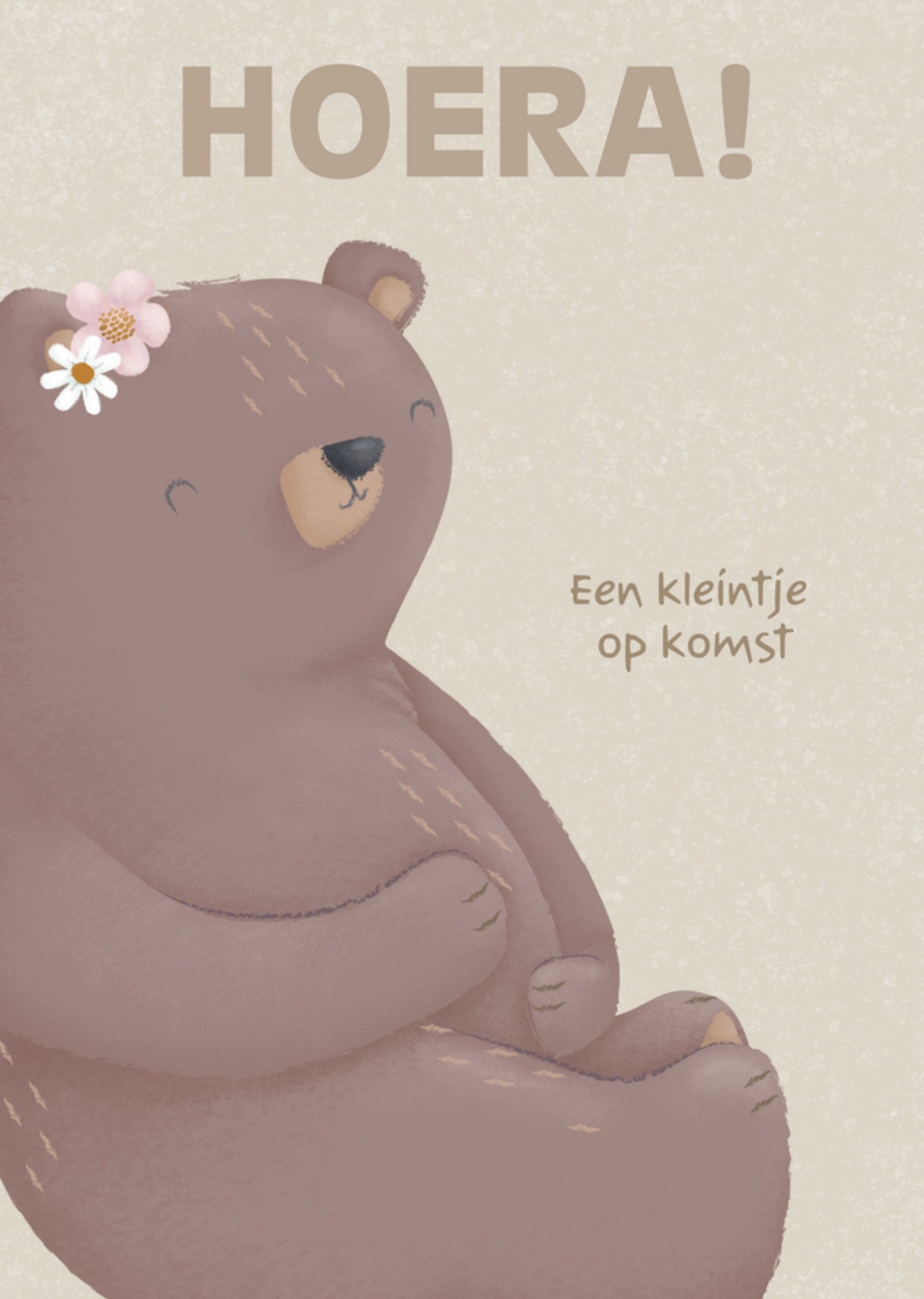 Zwangerschapskaart Een kleintje Kaart Little Dutch