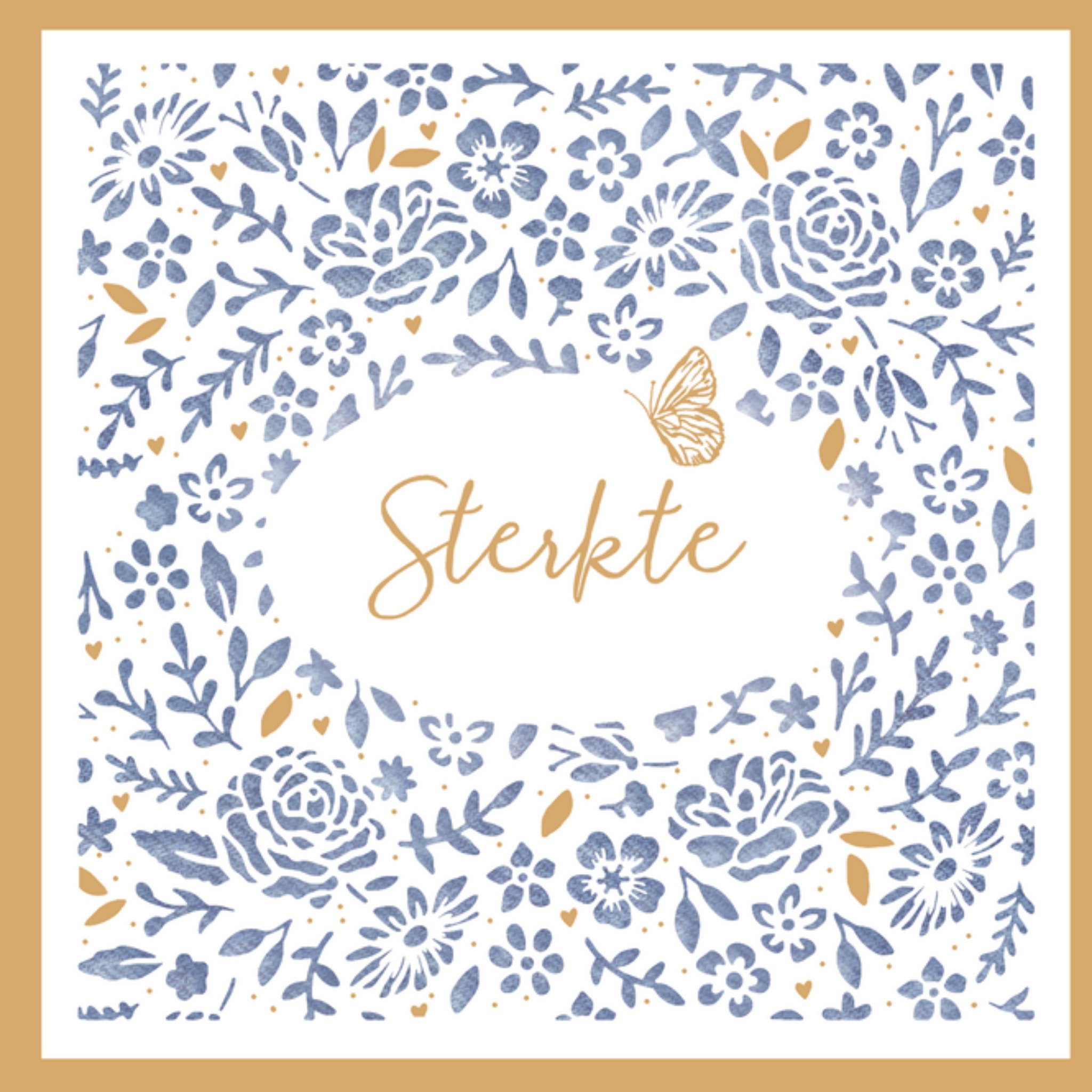 Condoleancekaart Sterkte Vierkante Kaart UK Greetings