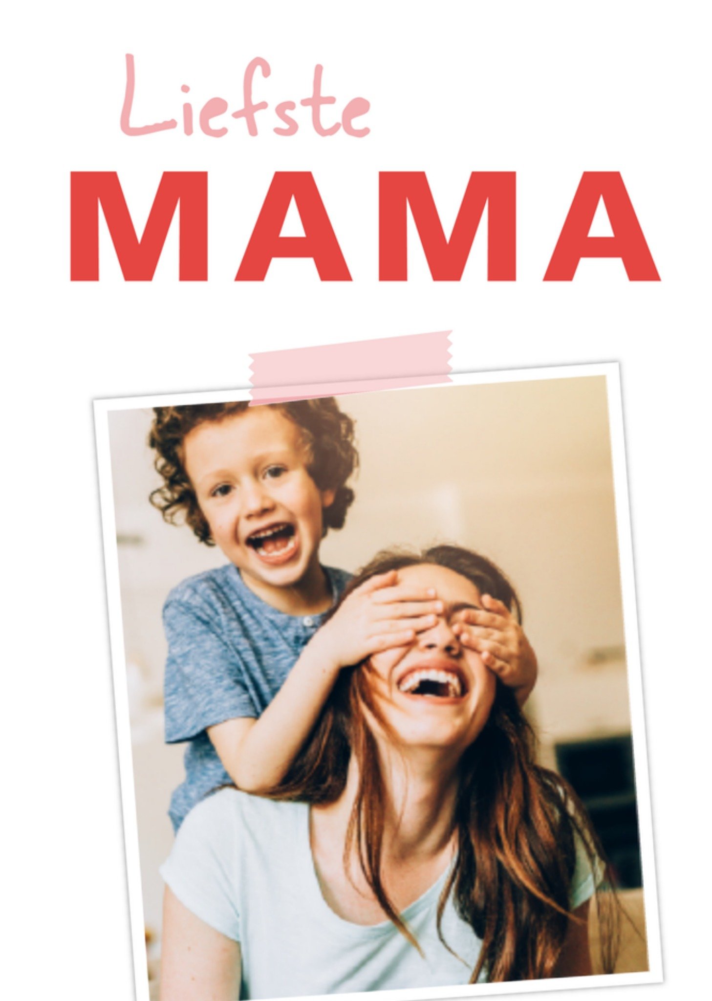 Moederdagkaart foto liefste mama Kaart Greetz