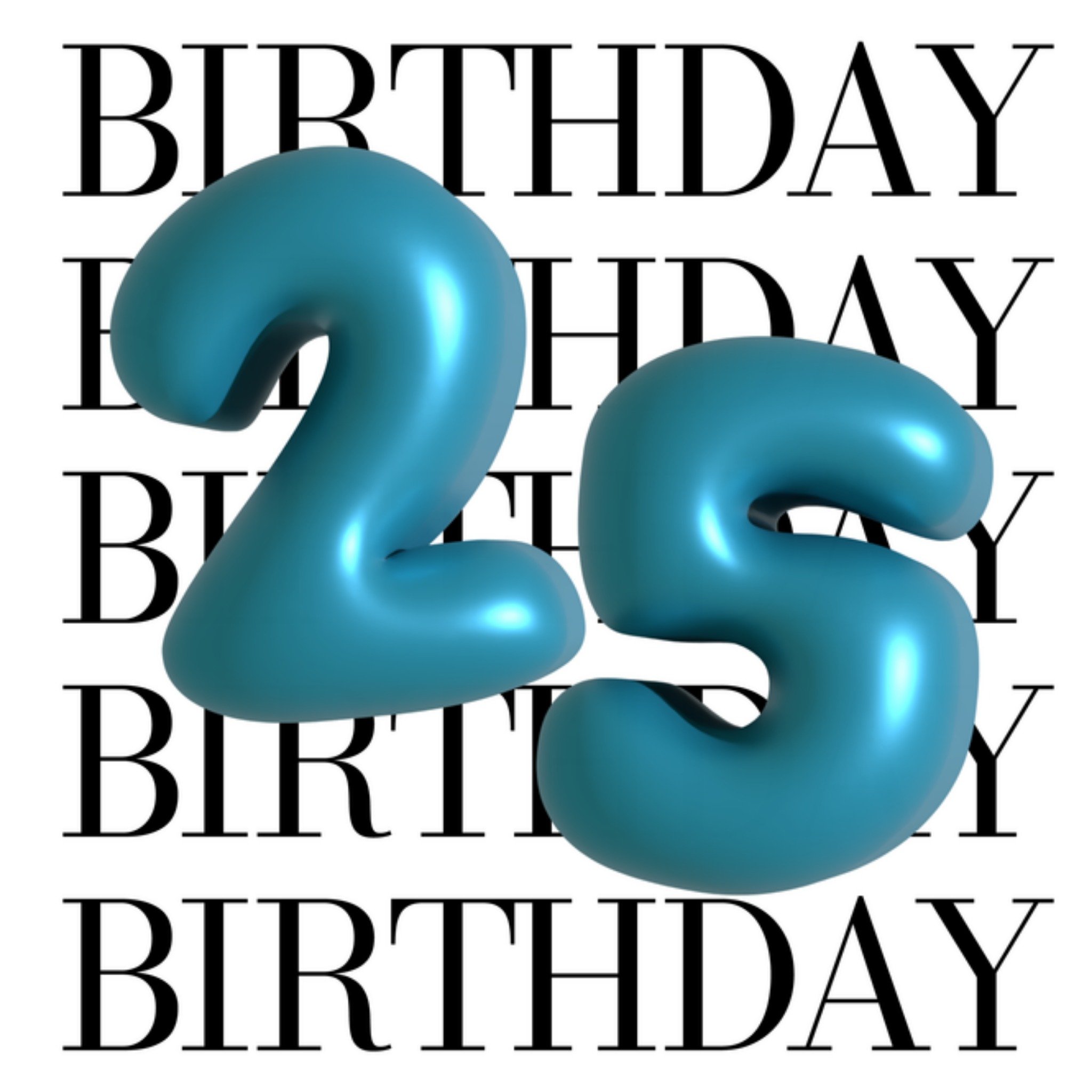 Greetz Verjaardagskaart Love Bubble 25 Vierkant