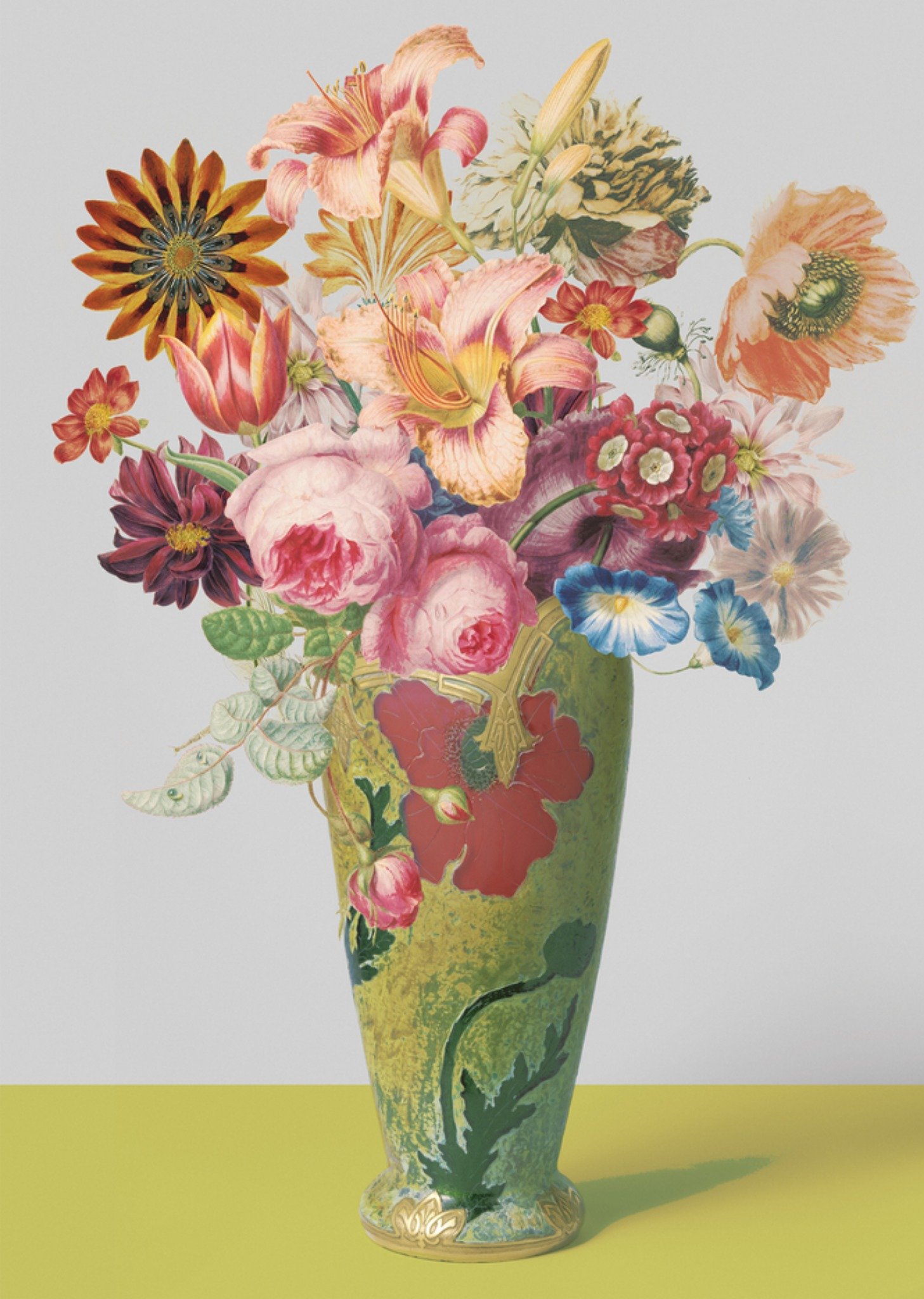 Bedankt kaart Bloemen Kaart NIN-NIT