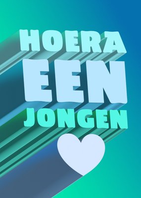 Greetz | Geboortekaart | hoera een jongen