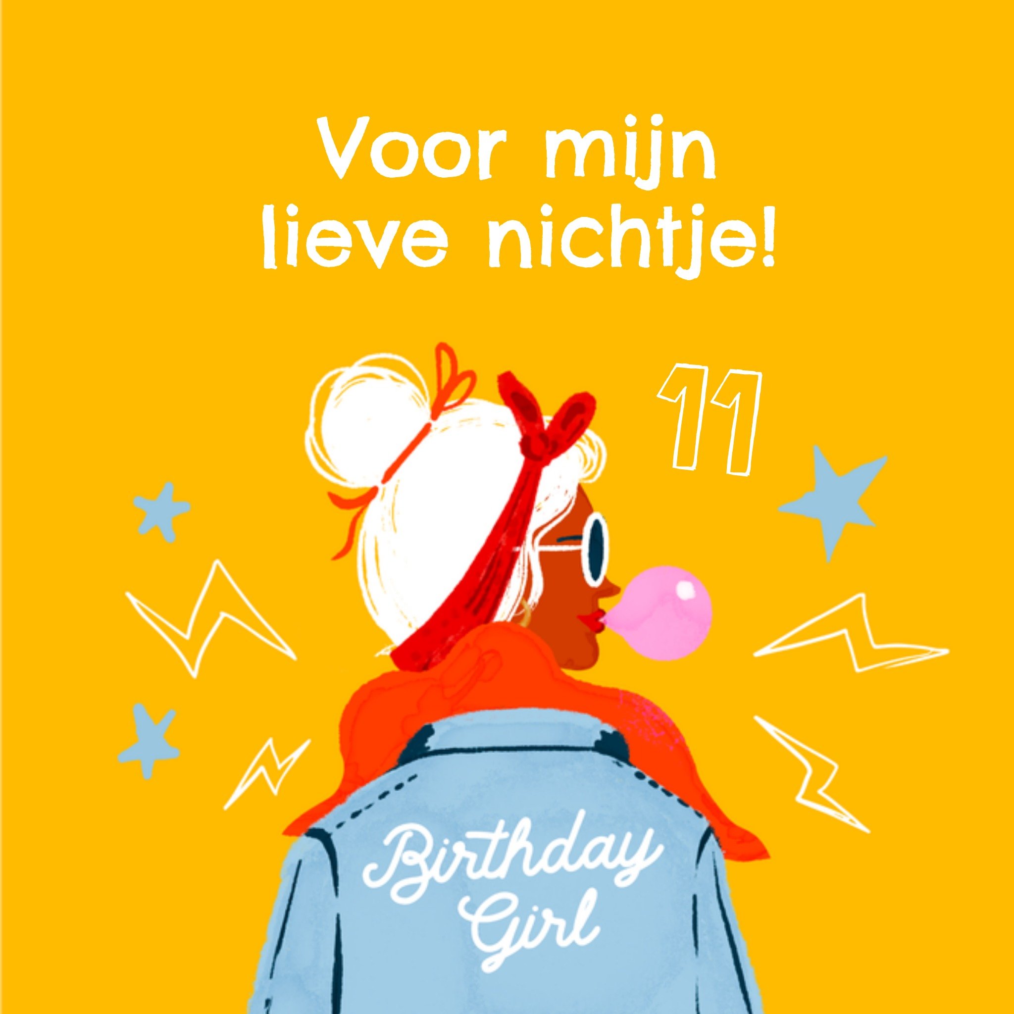 Greetz Verjaardagskaart Lieve Nichtje Vierkant