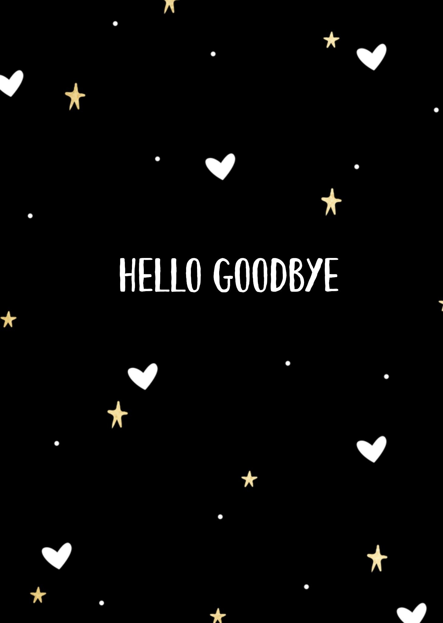Greetz Nieuwe baan hello goodbye Standard Card