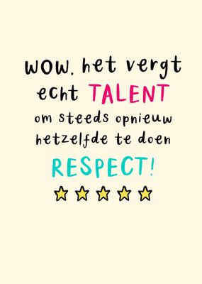 Greetz | Werkjubileum kaart | Respect