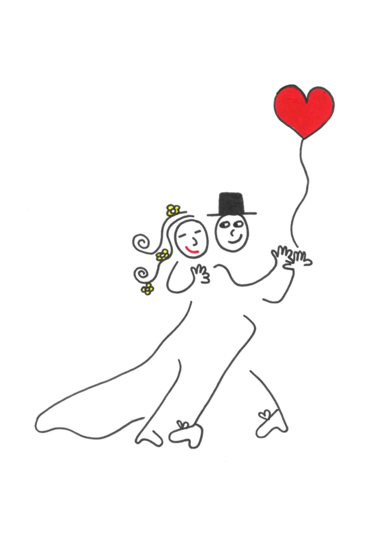 Huwelijkskaart Liefde Kaart Eva Gans