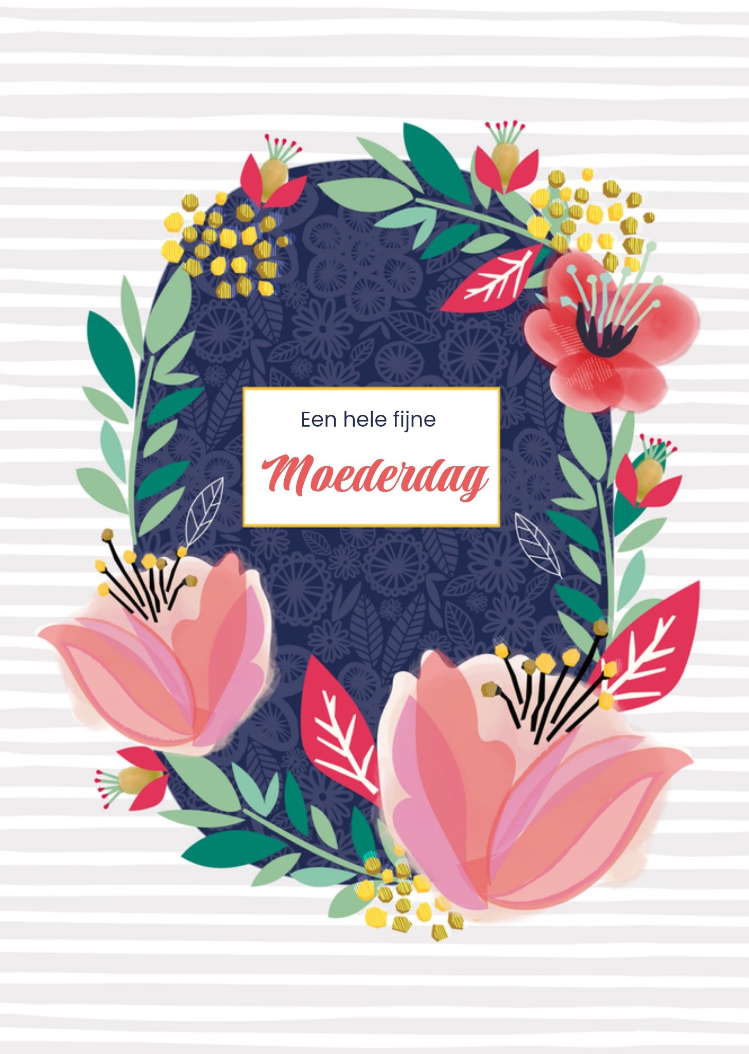 Moederdagkaart bloemen Kaart TMS