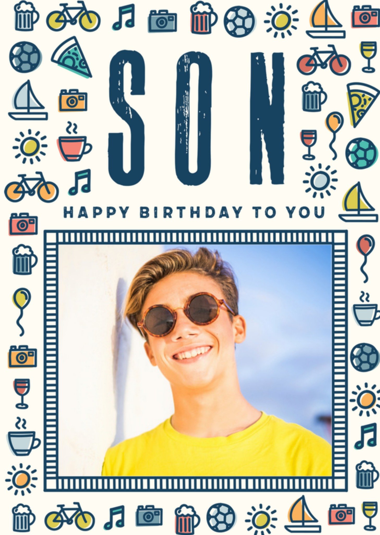 Verjaardagskaart Zoon zomer verjaardag Kaart Greetz