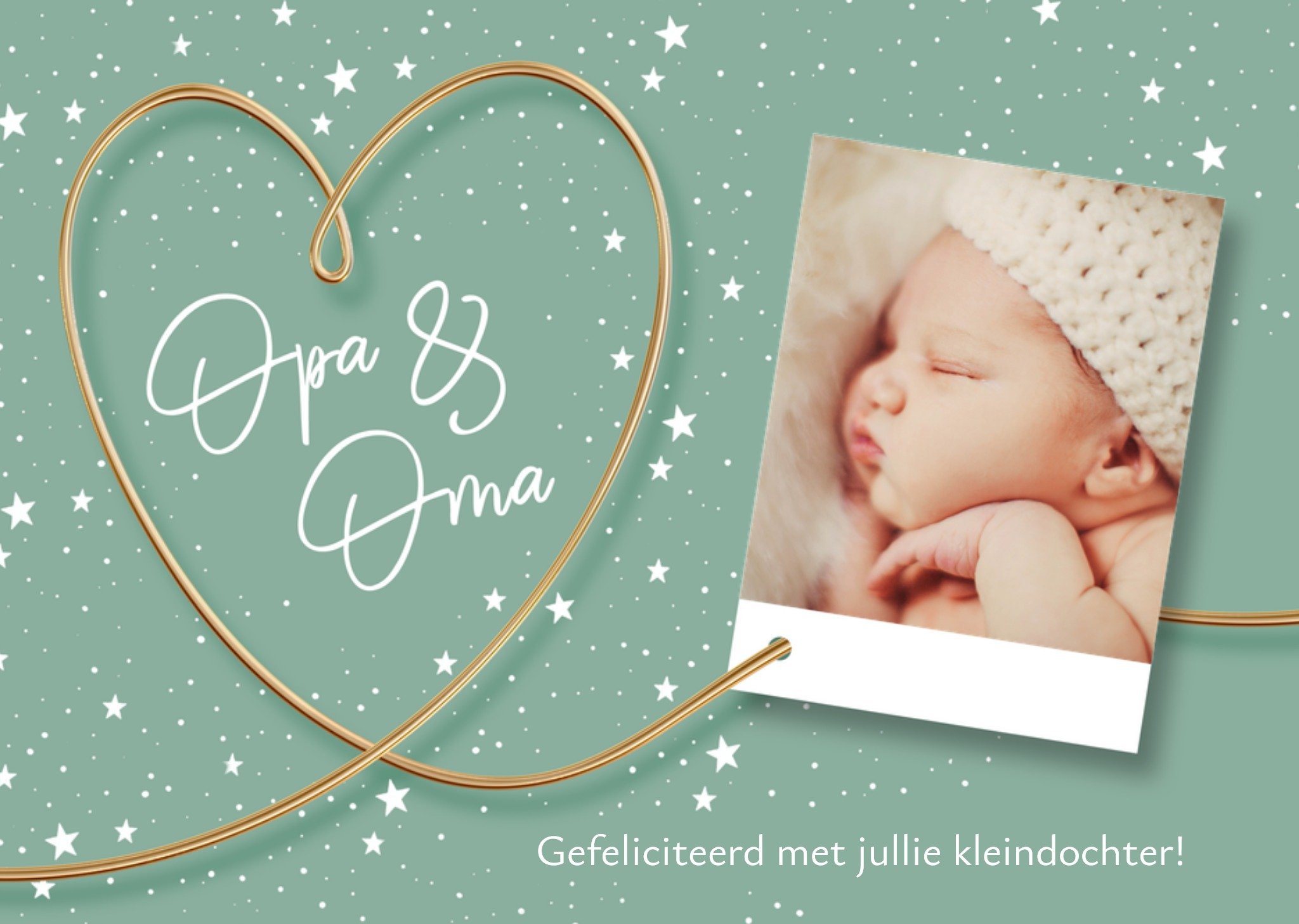 Luckz Geboortekaart Opa en Oma Standard Card