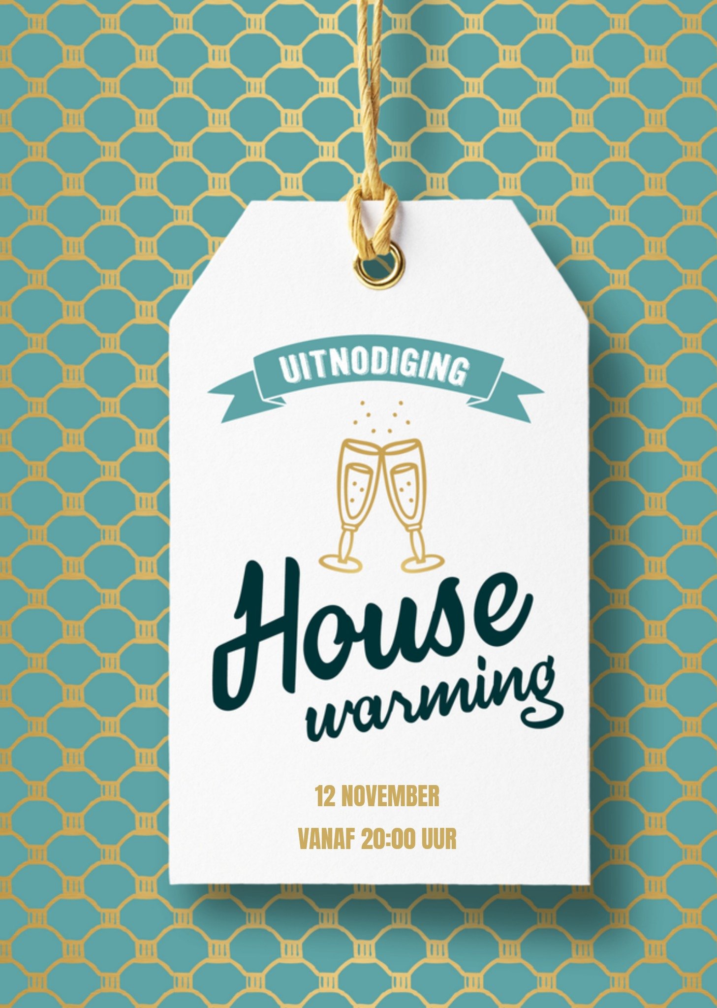 Housewarming uitnodiging Kaart Luckz