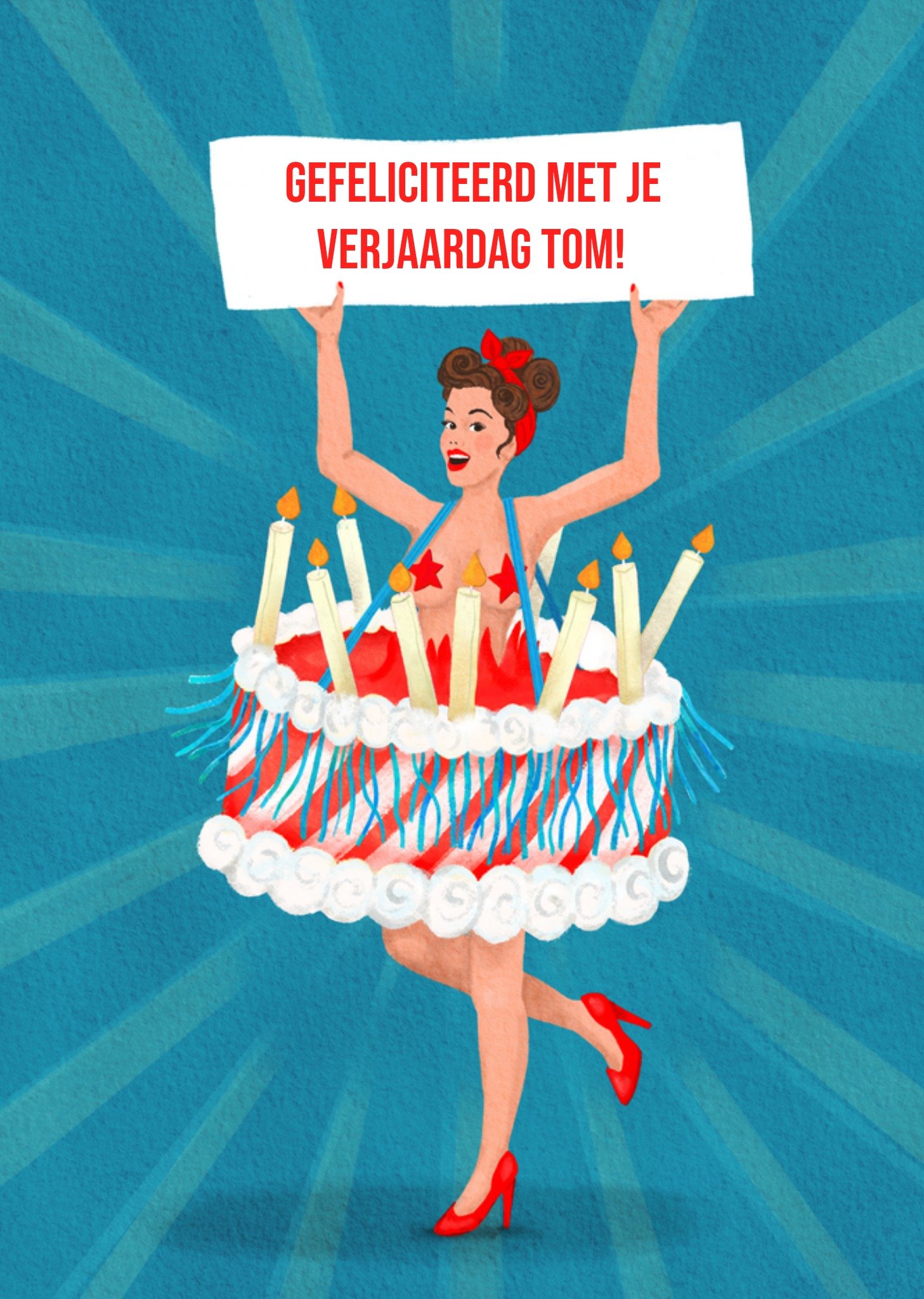 Verjaardagskaart aanpasbare tekst Kaart Petit Konijn