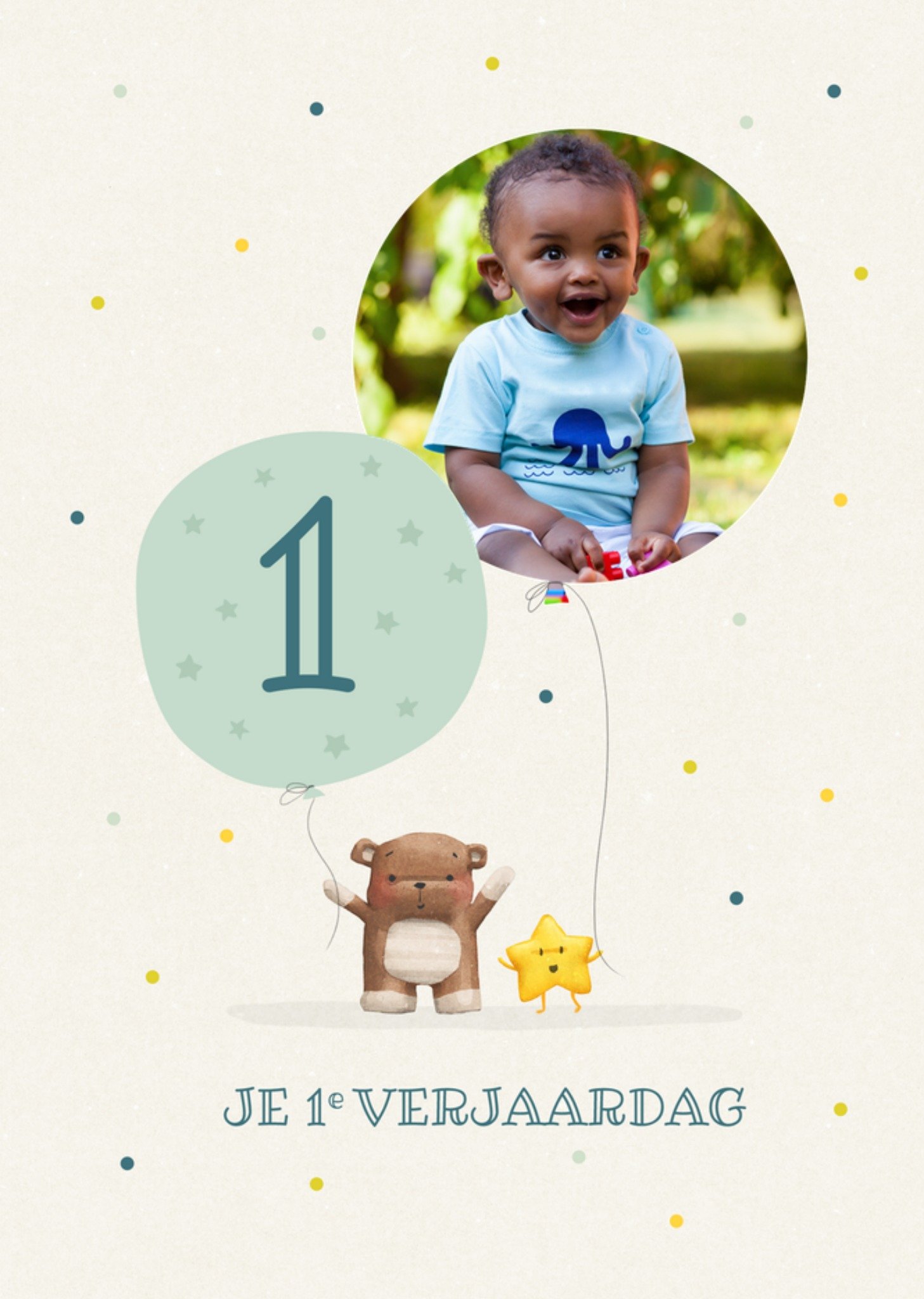 Verjaardagskaart Je 1e Verjaardag Kaart Uddle