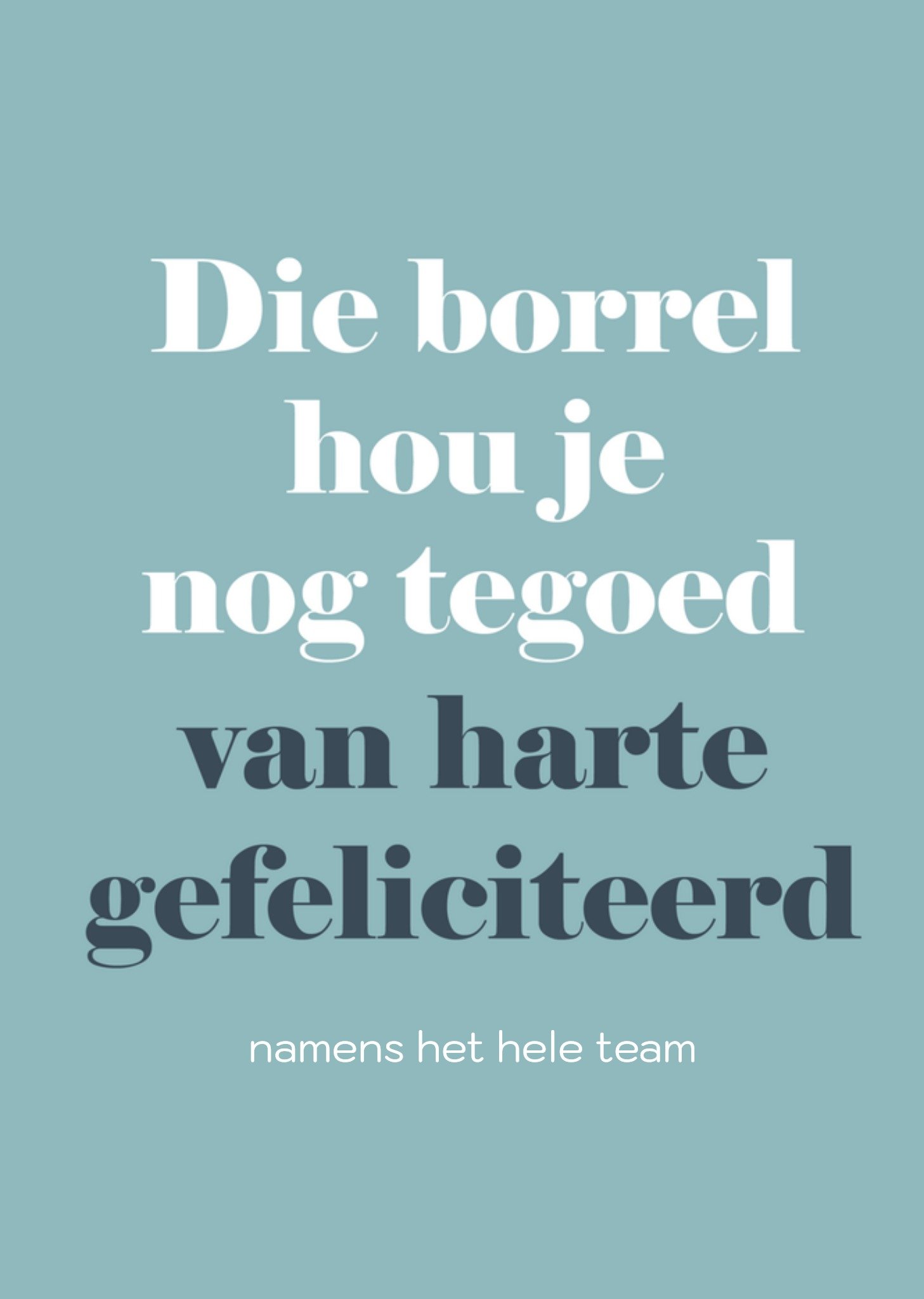 Greetz Verjaardagskaart Zakelijk Standard Card