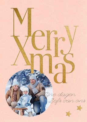 Greetz | Kerst | Glitters | Roze | Goud | Foto