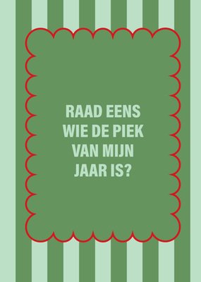 Diep’r Collection | Kerstkaart | Raad eens wie de piek van mijn jaar is?