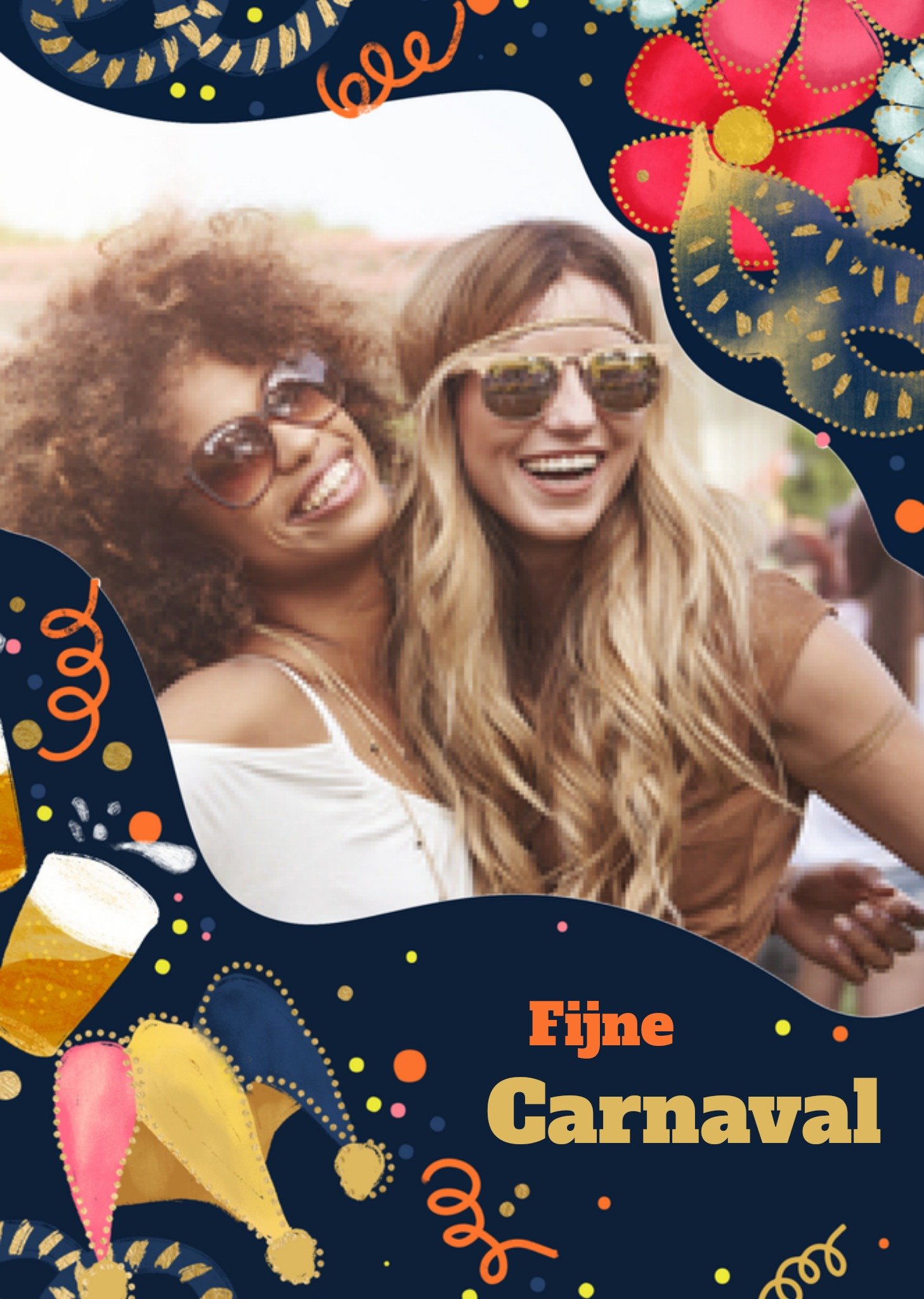 Carnaval kaart fotokaart Kaart Greetz