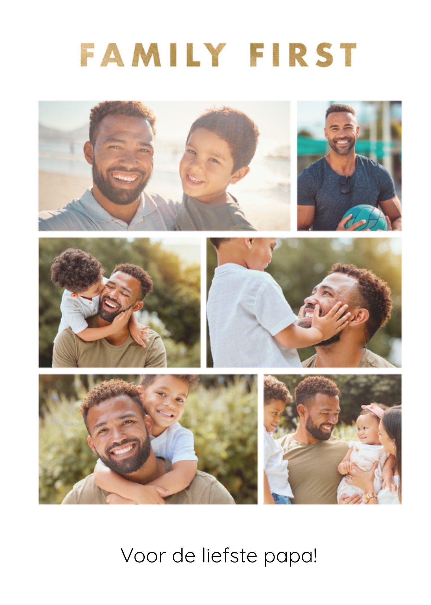 Vaderdagkaart Family First Kaart Greetz