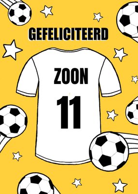 Greetz | Verjaardag | Voetbal | Geel