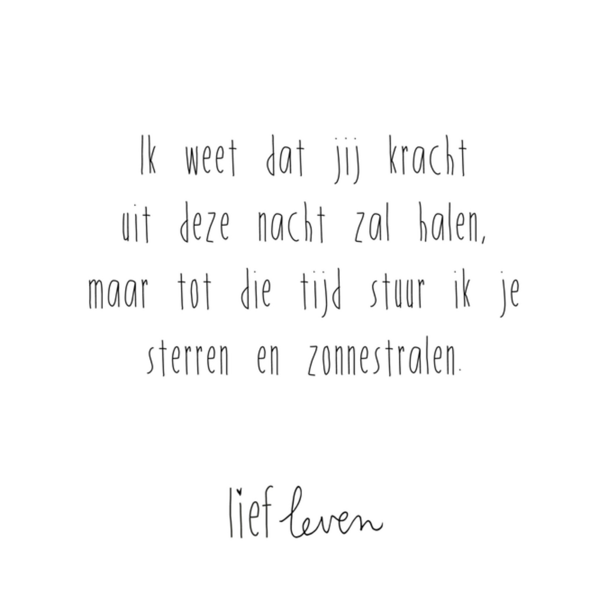 Sterkte kaart Mama Vierkante Kaart Lief Leven