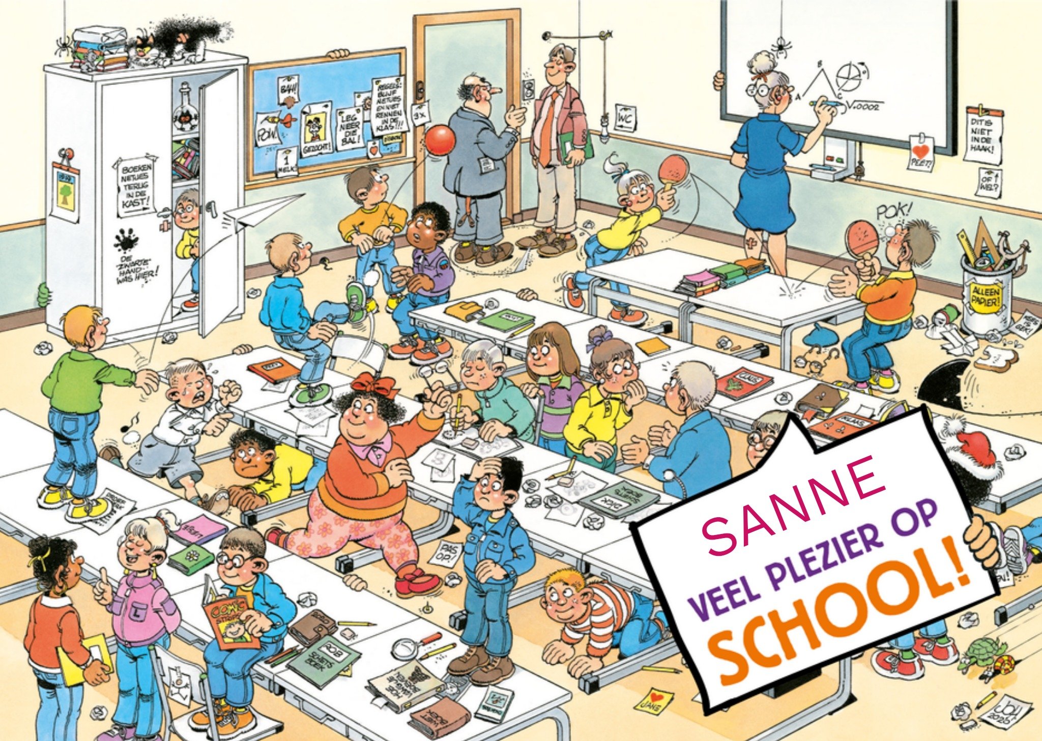 Succeskaart Veel plezier! Kaart Jan van Haasteren Junior