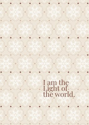 Dagelijksebroodkruimels | Kerstkaart | patroon | light of the world