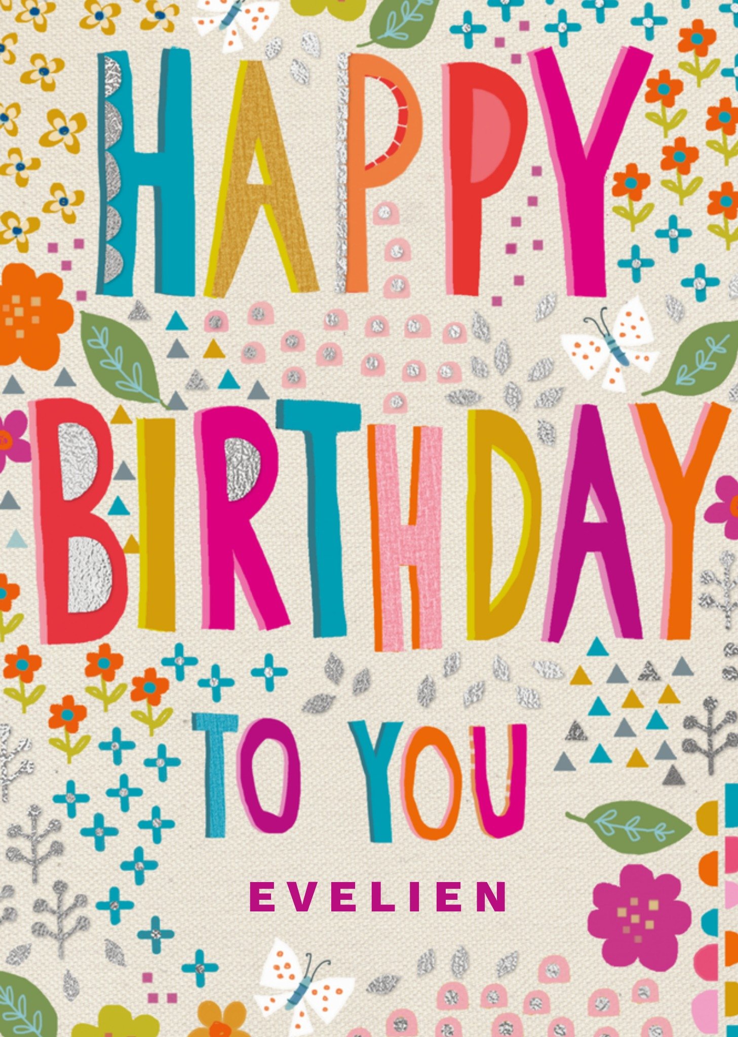 Verjaardagskaart met naam Kaart Paperlink