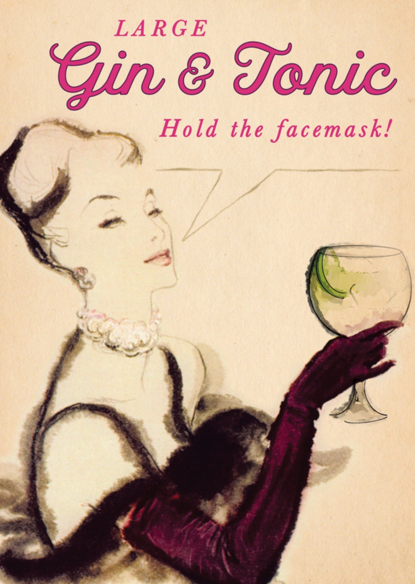 Verjaardagskaart gin tonic Kaart Pigment