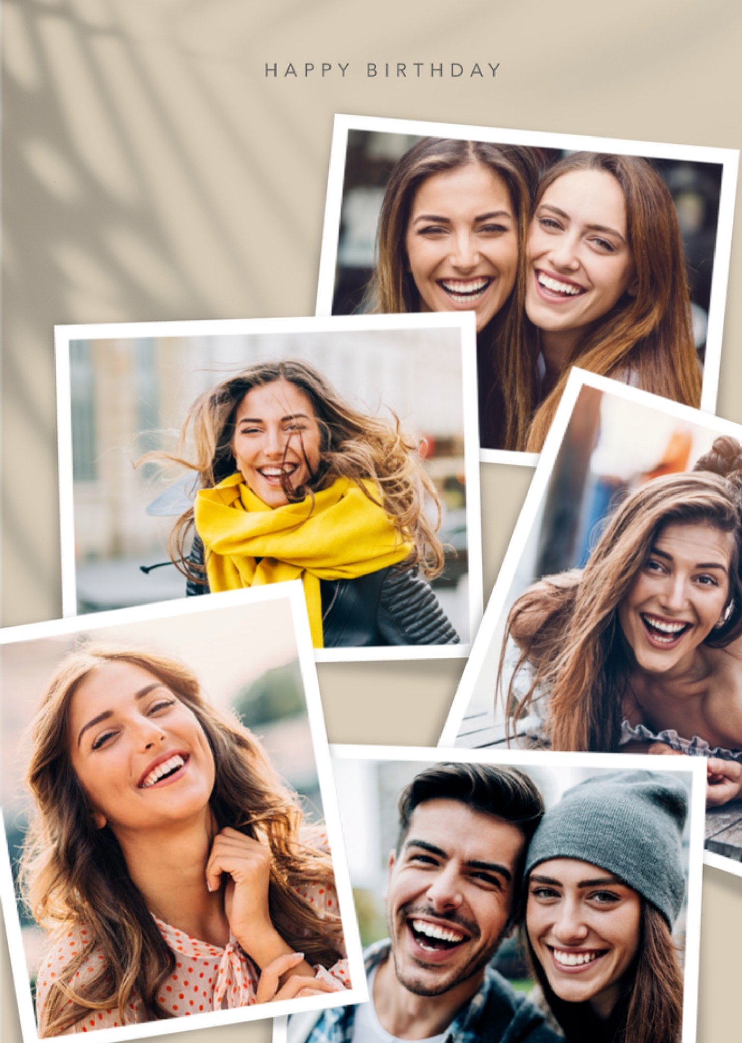 Greetz Verjaardagskaart Met fotos Collage Standard Card