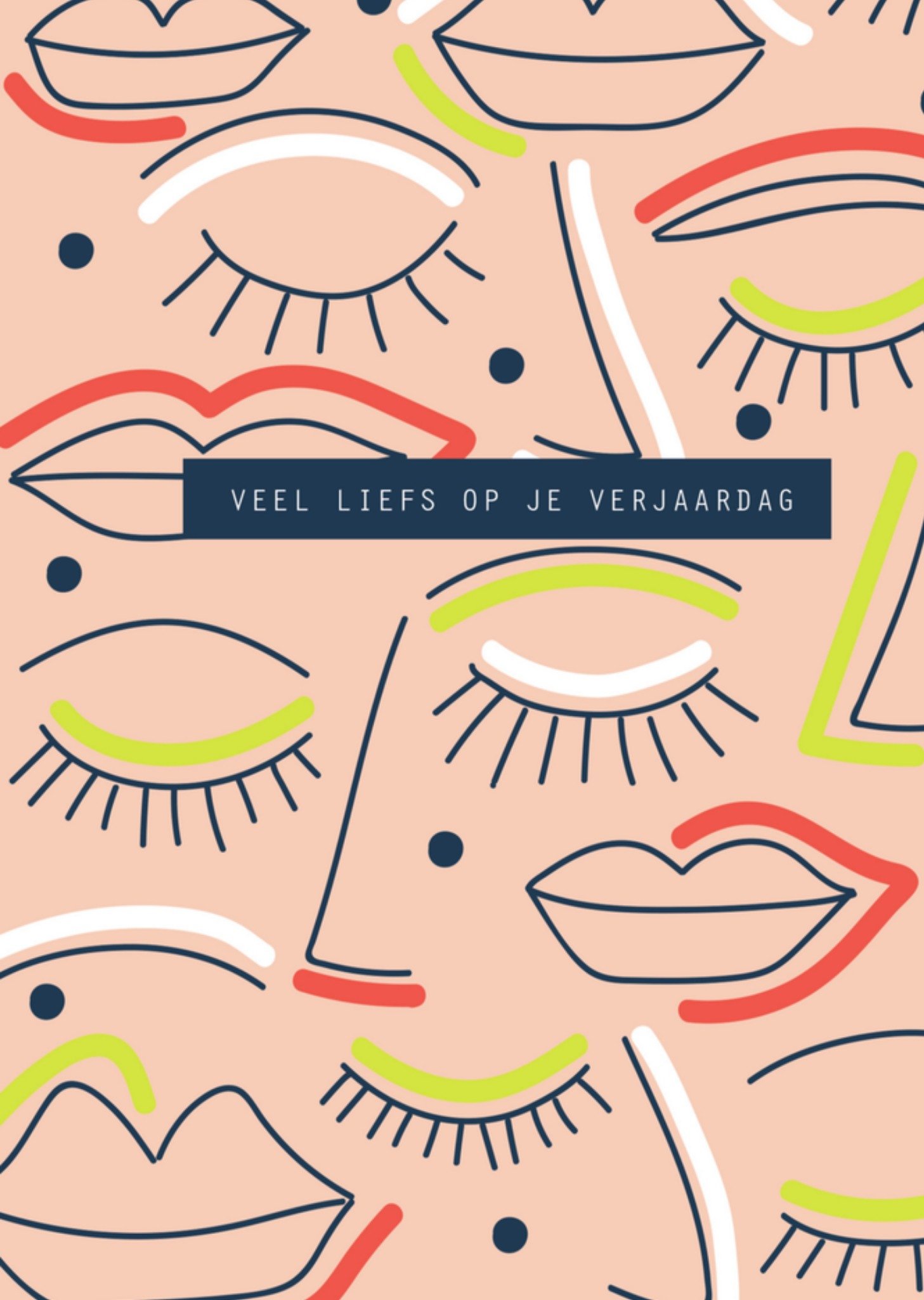 Verjaardag Gezicht Vrouw Kaart Greetz