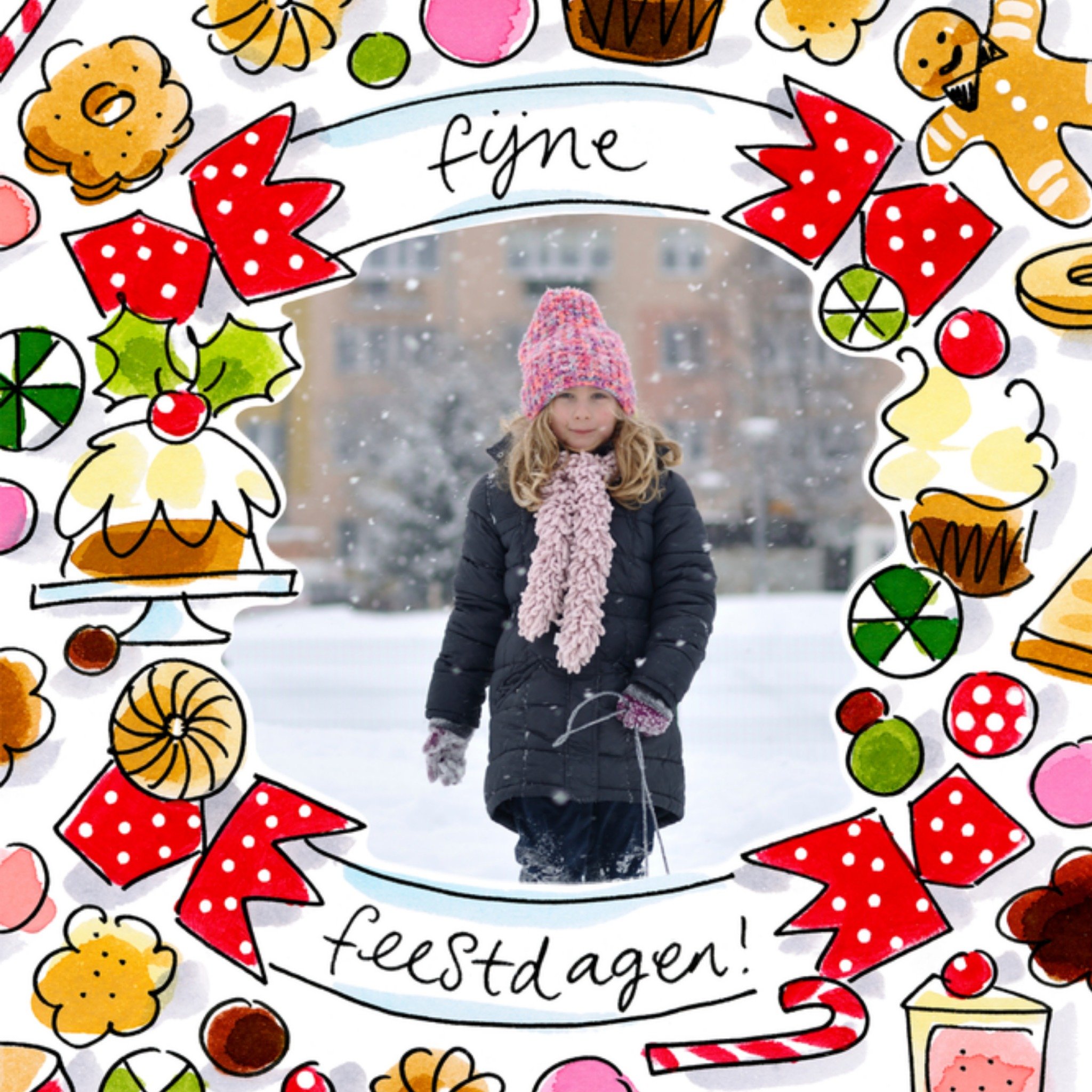 Blond Amsterdam | Kerstkaart | fotokaart | Giant Square Card 18