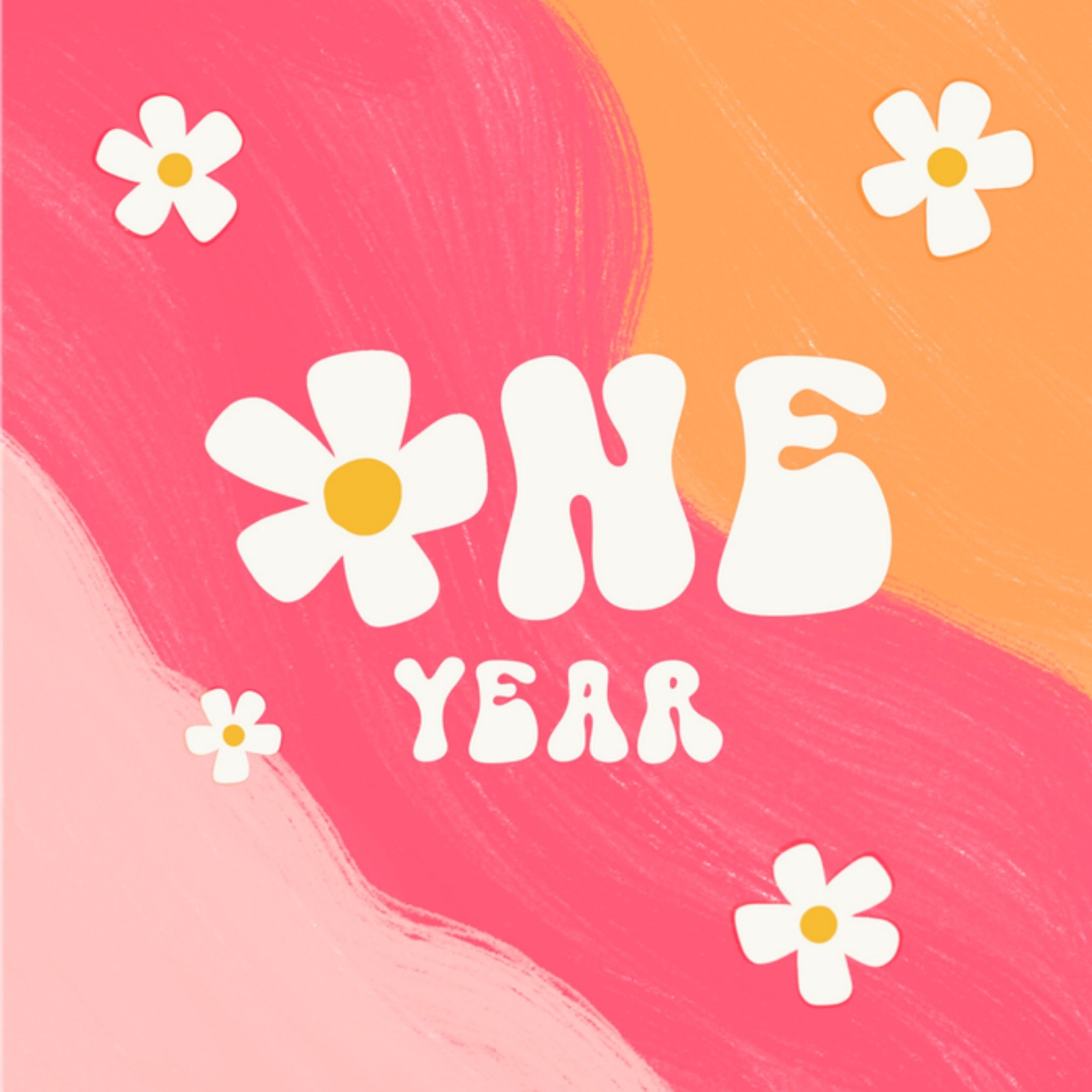 Greetz Verjaardagskaart flower power Vierkant