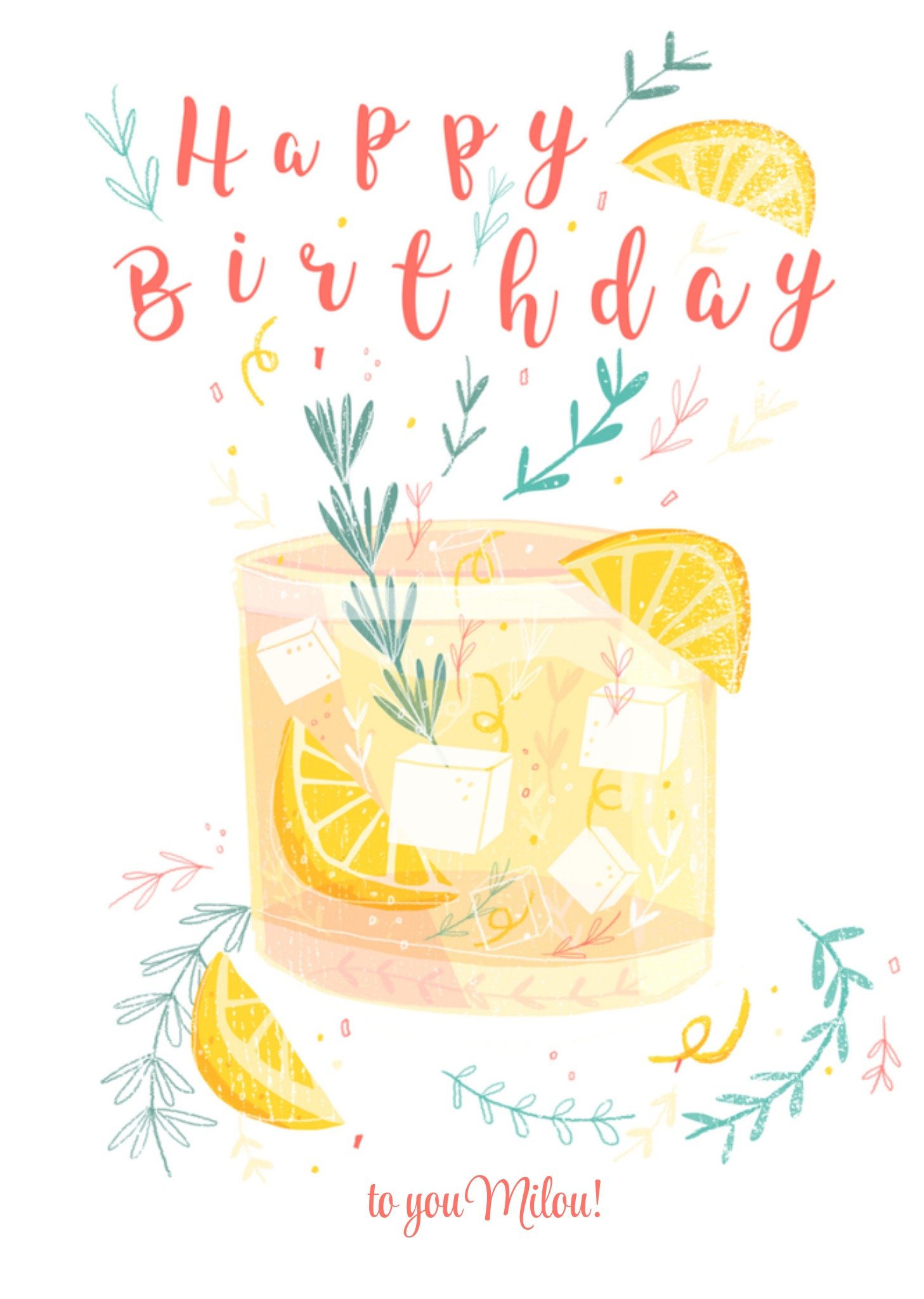 Verjaardag Vrouw Drinken Greetz