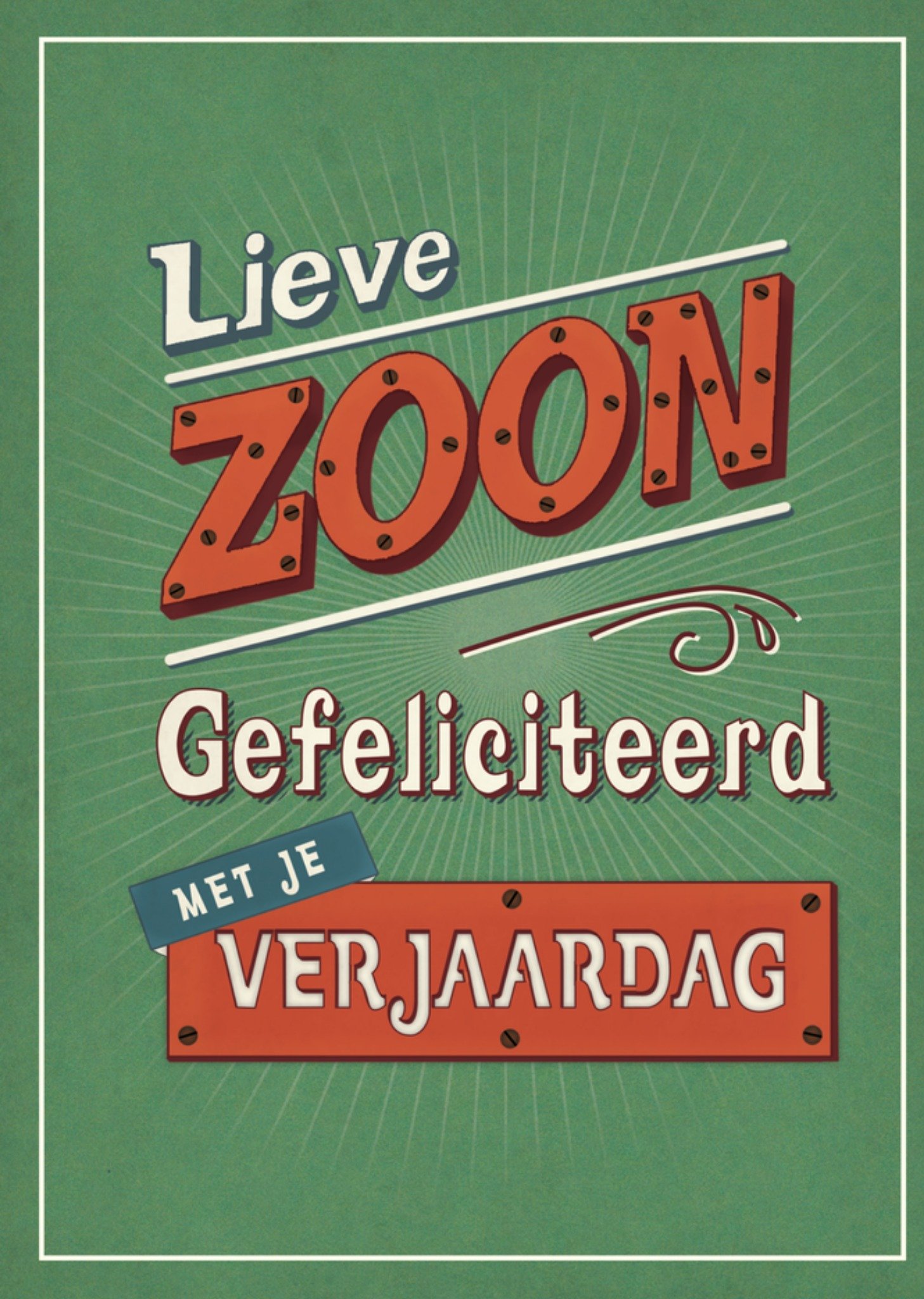 Verjaardagskaart Lieve zoon Kaart Paperclip