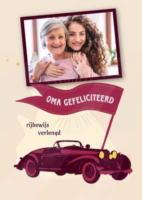 Greetz | Geslaagd kaart | foto | oma | auto