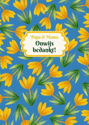Greetz | Bedanktkaart | Papa en Mama