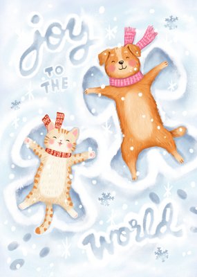 Aniet Illustration | Kerstkaart | Joy to the world