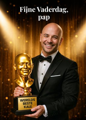 Werelds Beste Kale Trofee Voor Pap Vaderdagkaart