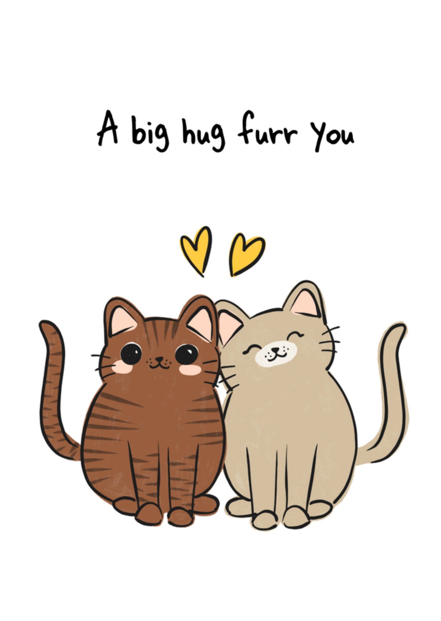 Denken aan kaart a big hug Greetz