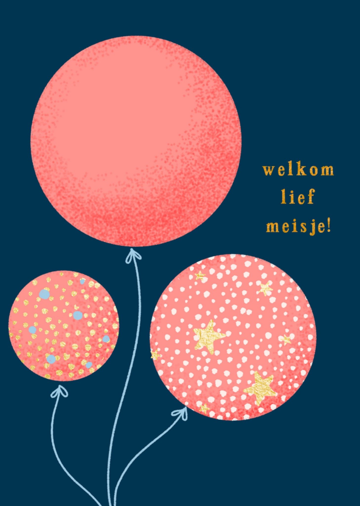 Greetz Geboortekaart lief meisje Standard Card