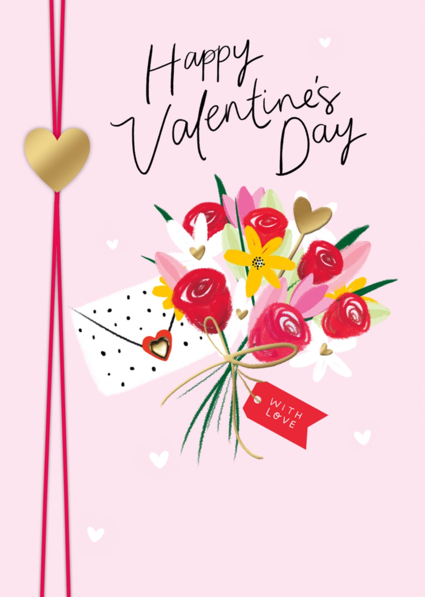 Valentijnskaart bloemen Kaart UK Greetings