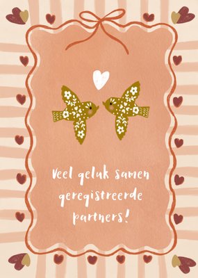 Tsjip | Huwelijkskaart | Veel geluk samen geregistreerde partners
