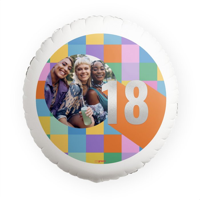 Ballon | 18 jaar | Foto aanpasbaar
