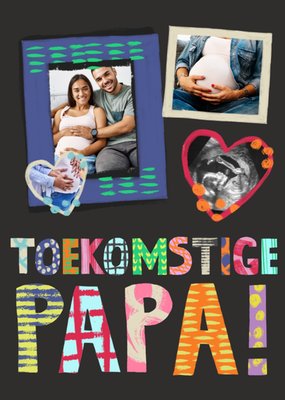 Greetz | Vaderdagkaart | Toekomstige Papa | Aanpasbare foto